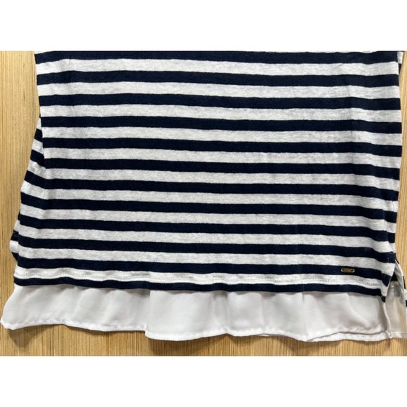Tommy Hilfiger - Women's Blouse Stripe - Blue/White - Medium - Picture 12 of 12